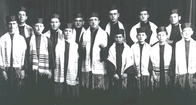 Garden Street Synagogue choir, Reuben Rosenblatt, leader, c. 1936. Beth Hamedrash Hagodol, later known as the Garden Street Synagogue, was organized in 1905 on Hartford 's East Side . After merging with another congregation, they moved to Garden Street in the city's North End in 1921, following their members who had migrated from the crowded tenements of the East Side to the more prosperous North End.