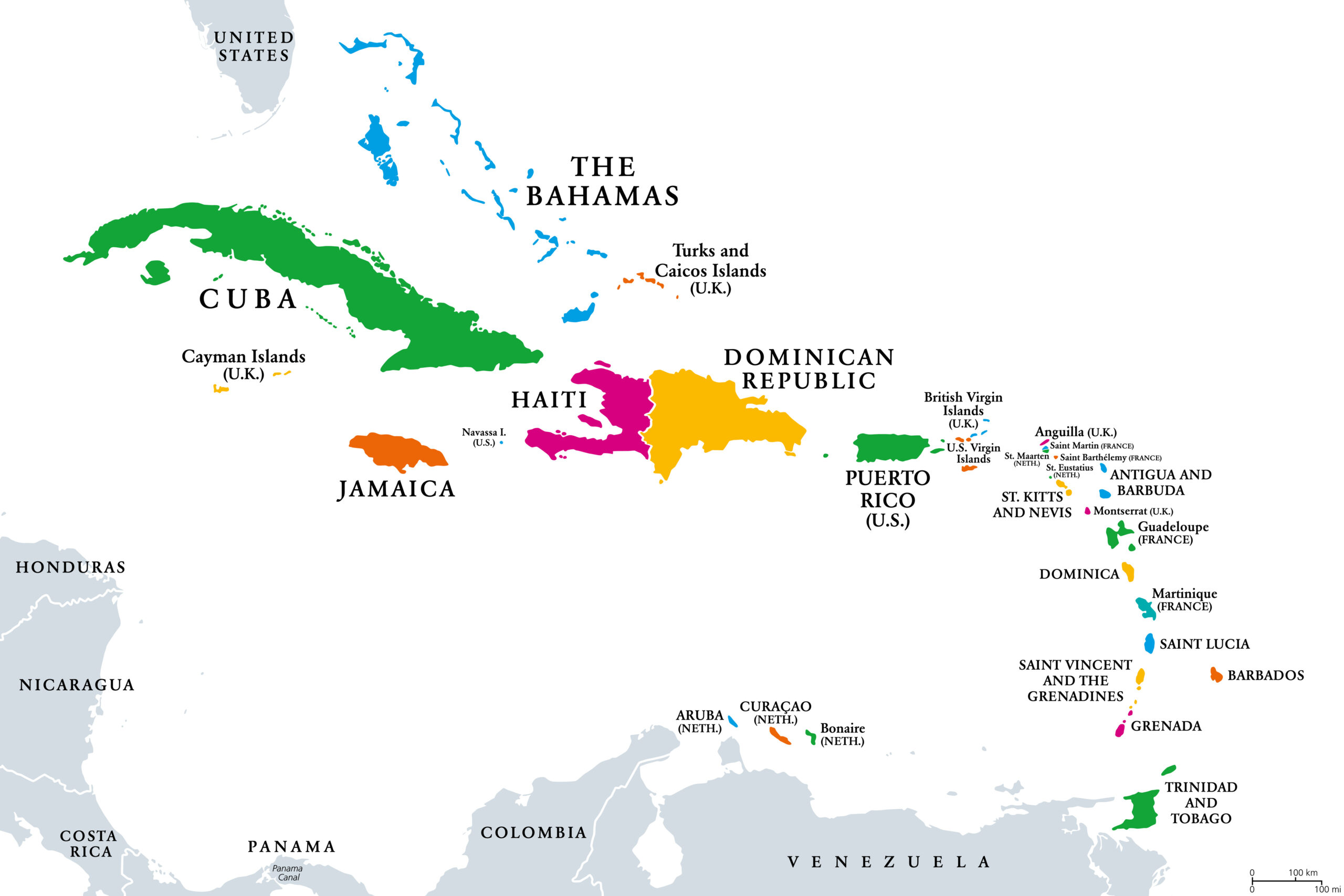 

The West Indies is an informal term for the archipelago in the northern Atlantic between North America and South America, comprising the Greater Antilles, the Lesser Antilles, and the Bahamas. Islands mentioned in this issue: Puerto Rico, Barbados, and Antigua.