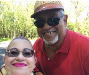 Luis Díaz (R), pictured in the photo with his goddaughter Yolanda Negrón (L), was one of the first Puerto Rican teachers hired in the 1970s. He taught Spanish at Windham High School. The first Puerto Rican/Latino on the Board of Finance in the 1980s, he served for 10 years. photo: Yolanda Negrón